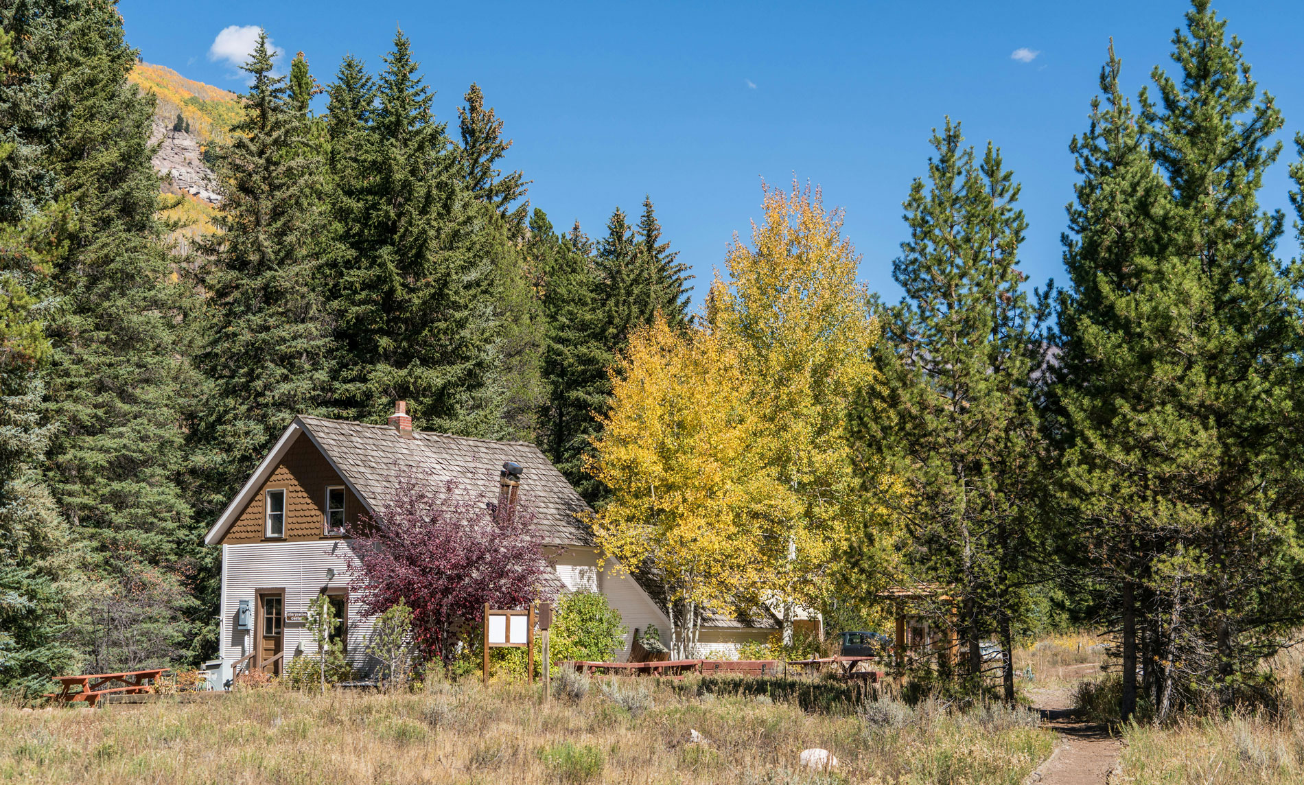 cabin in the mountains